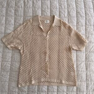 DISSH - Size S - SONNY NATURAL CROCHET SHIRT - Cream / Cover Up
